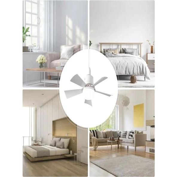 Teknikerelektrik Cata CT-1157 Fırtına 122W 3 Renk Vantilatör Dimlenebilir LED Armatür - Resim 6