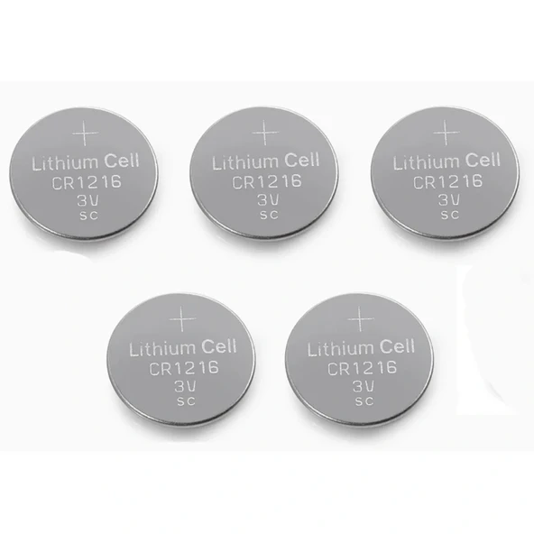 Yuma Cr1216 Süper Lityum 3v 5’li Kart Düğme Pil ürün görseli 1