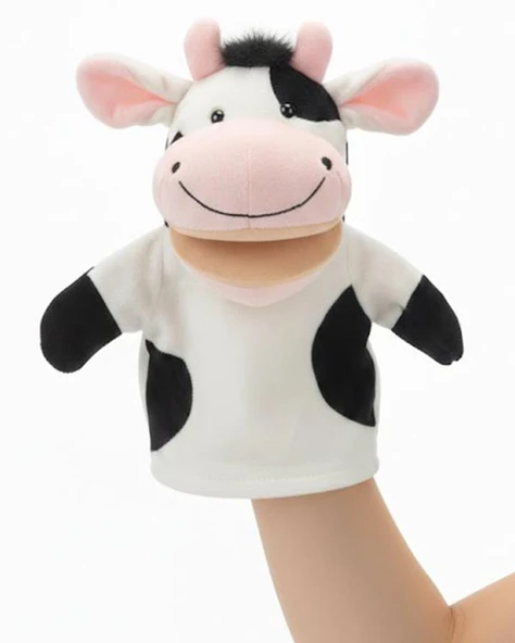 Kızılkaya Ağzı Hareketli El Kuklası İnek Figürü 1705061 - Resim 2