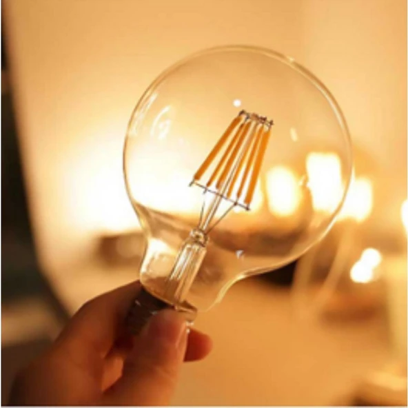 Cata 5 Adet CT-4286 LED Filament Ampul, 6 W Amber - Resim 4