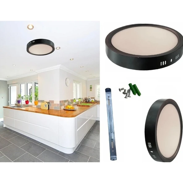 Cata Ct 5235 Siyah Kasa LED SPOT18W 6400K Beyaz Işık - Resim 3