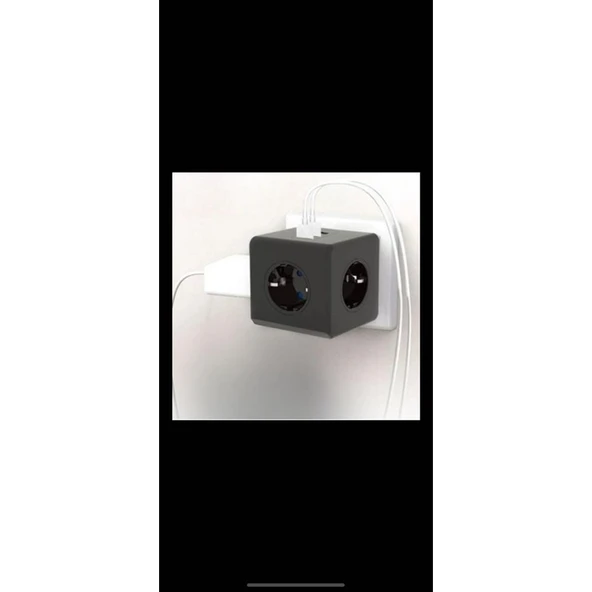 Ars Termal Akım Korumalı 3'lü Duvar Tipi Priz 3 Usb'li Küp Priz - Resim 3