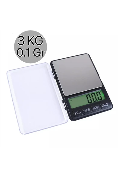 Mh-999 Pratik Dijital Hassas Mutfak Terazisi Hassas Tartı 2000 G /0.01 Gr. Hassasiyet - Resim 4