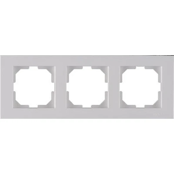 Arvia Karen Beyaz Üçlü Çerçeve ürün görseli 1