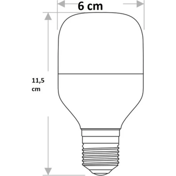 Kılıçaslan Shop Ct-4329 15w/6500k Led Ampul Beyaz - Resim 2