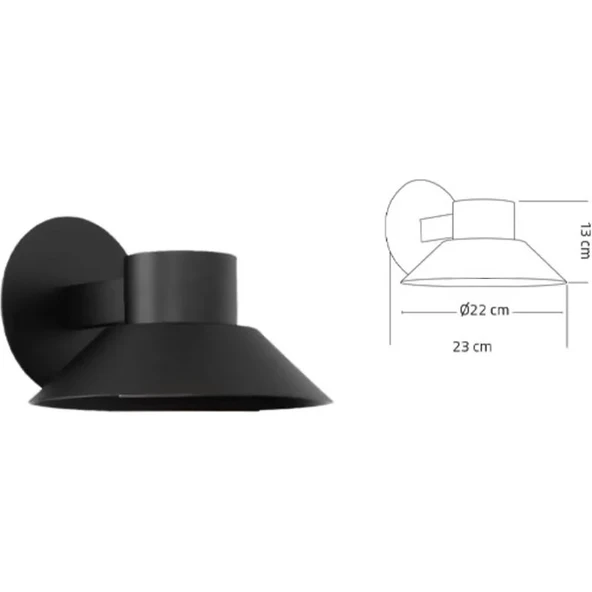 Econa Bahçe Duvar Aplik (Abs) - Resim 3
