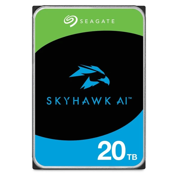 20TB SEAGATE IRONWOLF 7200R 256MB NAS ST20000VE002 ürün görseli 1