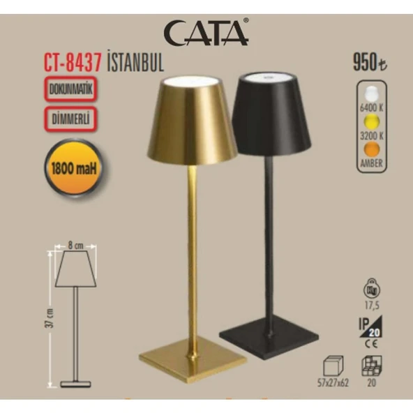 Cata CT-8437 Istanbul Masa Lambası - Resim 3