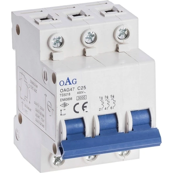 Oag Otomatik Sigorta Oag W 3p 80A ürün görseli 1