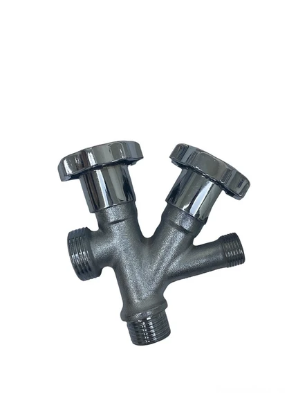 Dual Çiftli Çatallı Çamaşır Makinesi Ara Taharet Musluk Ara Musluk ürün görseli 1