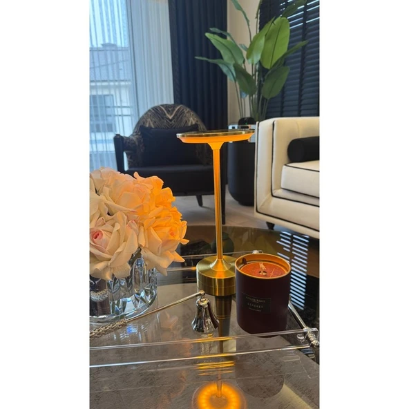 Cata CT-8438 Toronto Şarjlı Masa Lambası Gold Gövde - Resim 2