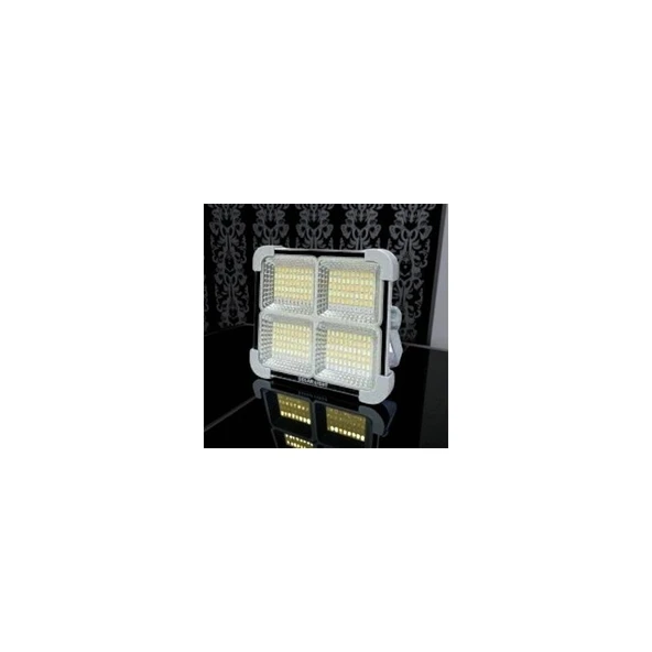 Cata 200W Solar LED Projektör 1600 Lümen 4000K IP65 Su Geçirmez Taşınabilir Aydınlatma - Resim 2