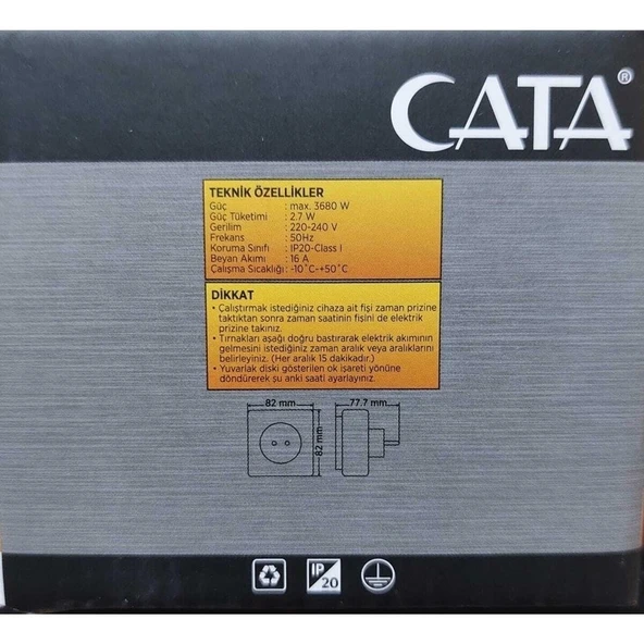 Cata CT-9180 Mekanik Yeni Nesil Minimal Tasarım Zaman Saati CT-9180 - Resim 2