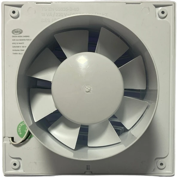 Ars 200 Banyo ve Tuvalet Aspiratörü - Resim 3