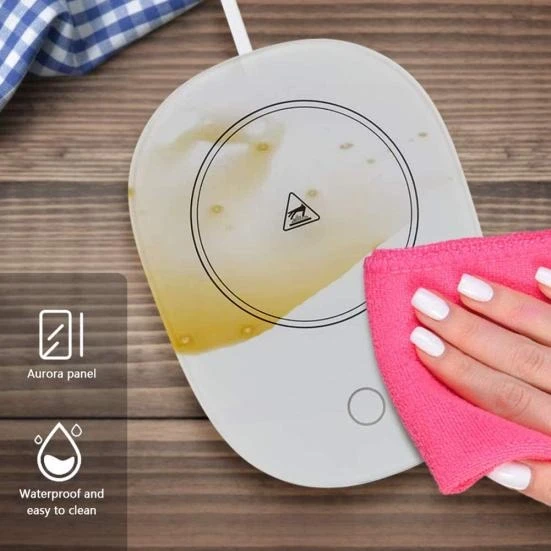 55 Derece Sabit Sıcaklıkta Seramik Metal Cam Kupa Isıtıcı - Resim 6