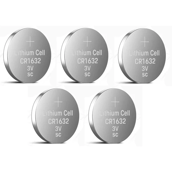 Yuma Cr1632 Süper Lityum 3v 5’li Kart Düğme Pil ürün görseli 1