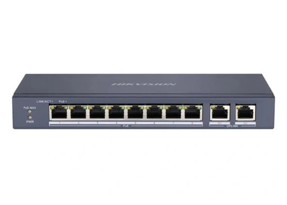 Hıkvısıon Ds-3e0310p-e/m 8xfe+2xfe 65w Poe Switch ürün görseli 1
