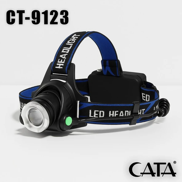 Cata CT-9123 Poyraz LED Kafa Feneri (Şarjlı) 3 Fonksiyonlu ürün görseli 1