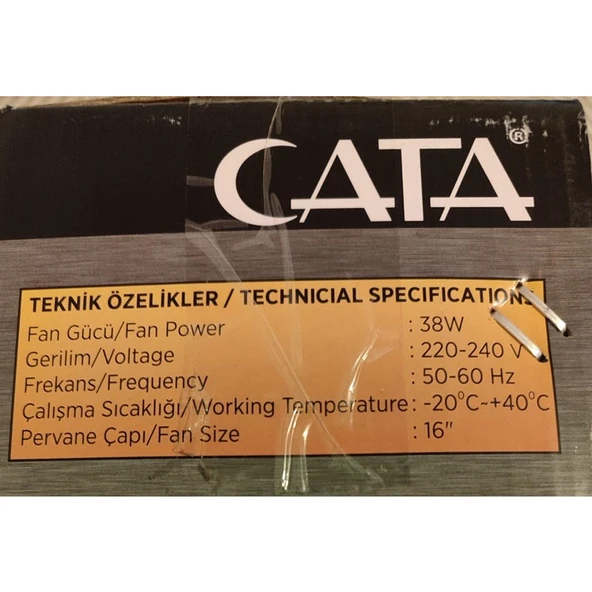Cata Ct-3020 Akçay Ayakli Vantilatör - Resim 5