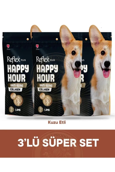 Happy Hour Anti-Aging Collagen Köpek Ödül Maması 3lü Fırsat 3x60gr - Resim 2