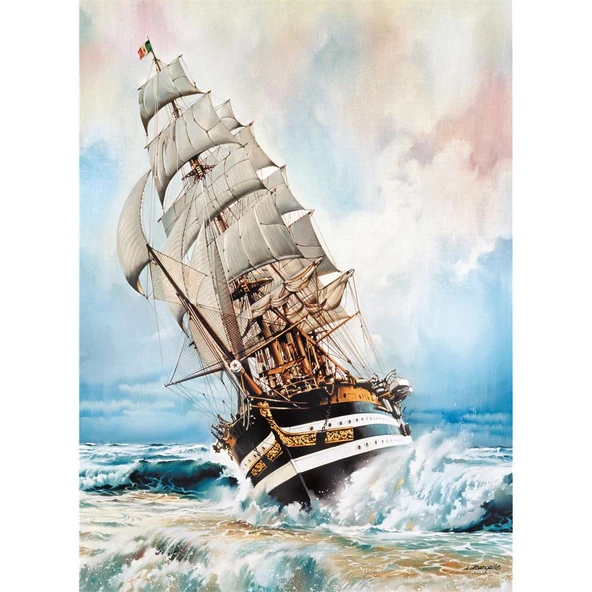 Clementoni Amerigo Vespucci  1000 Parça Puzzle - 39415 - Resim 2