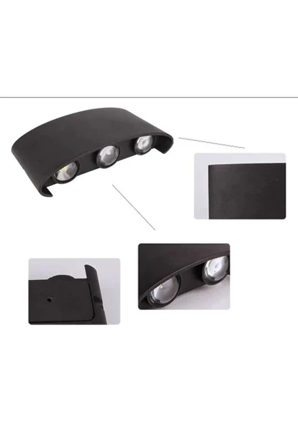 Cata CT-8011 10W Haiti Dış Mekan LED Aplik 3000 Kelvin Gün Işığı - Resim 2