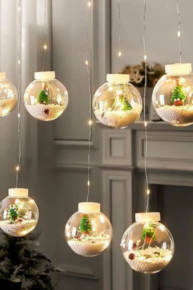 MAGICLEDCORNER Kartopu Yılbaşı Perde Led Işık - Resim 8