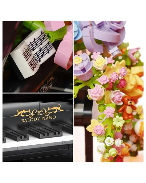 Ctoys The Movement Of Flowers Çiçekli Piyano Bloklar 21194 - Resim 3