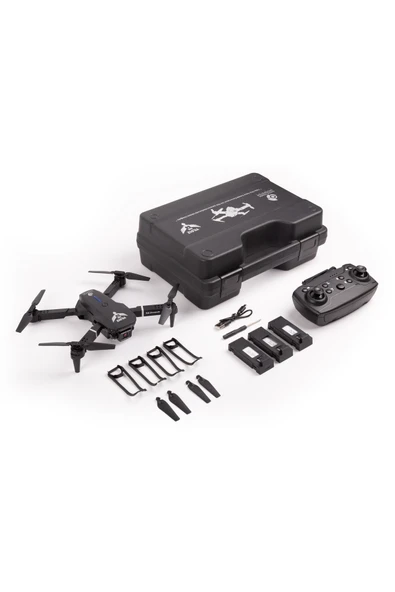 Yıldız İHA İlk Dronum, Katlanır Çift Kameralı Tek Tuşla Iniş Kalkış Başlangıç Drone Modeli (SİYAH) - Resim 8