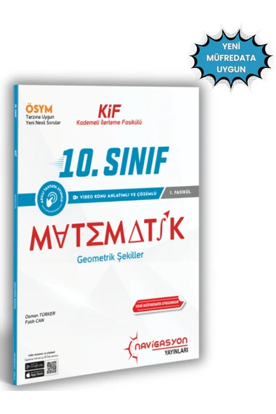 10.Sınıf GEOMETRİK ŞEKİLLER Video Konu Anlatımlı Soru Fasikülü (MEB Müfredatına Uygun) ürün görseli 1