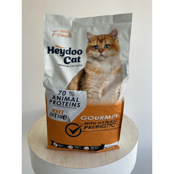 Heydoo Gurme Tavuklu Renkli Taneli Yetişkin Kedi Maması 12 kg ürün görseli 1