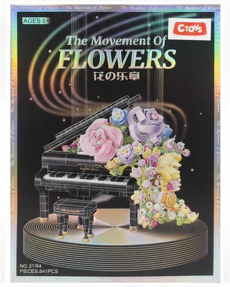 Ctoys The Movement Of Flowers Çiçekli Piyano Bloklar 21194 ürün görseli 1