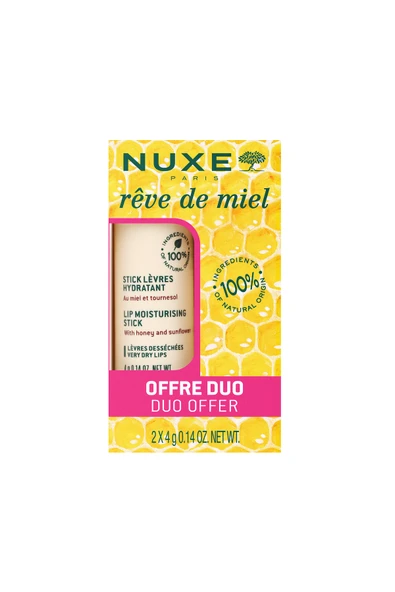 Nuxe Reve De Miel Lip Sticks 2x4 gr ürün görseli 1