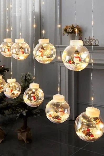 MAGICLEDCORNER Kartopu Yılbaşı Perde Led Işık - Resim 4