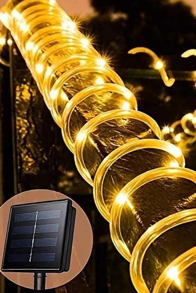 MAGICLEDCORNER Solar Tüp Hortum Led 10 Metre Bahçe Aydınlatma ürün görseli 1