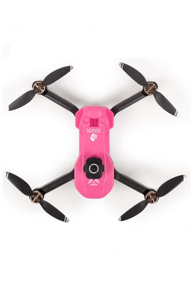Yıldız İHA HEKİ SkyMaster Fırçasız Motor, Çift Kameralı Engel Sensörlü Hobi Dronu (Pembe, 2 Bataryalı) - Resim 7