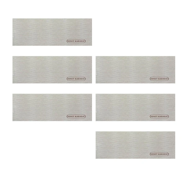 Dilman 2309 Senet Karnesi 50 Yaprak - 6 Adet ürün görseli 1