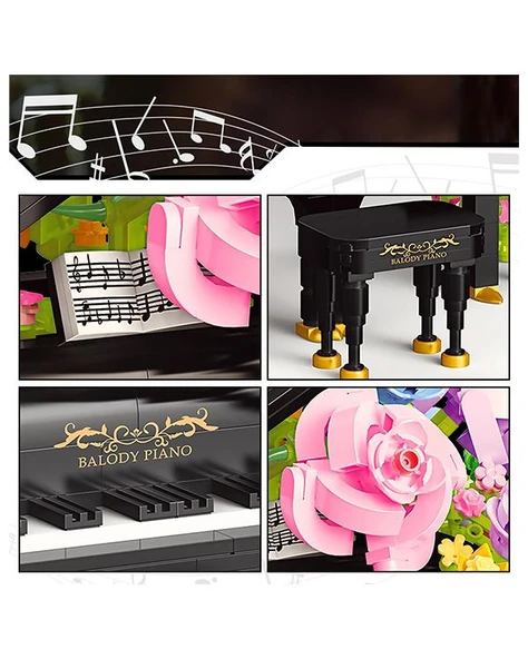 Ctoys The Movement Of Flowers Çiçekli Piyano Bloklar 21194 - Resim 4