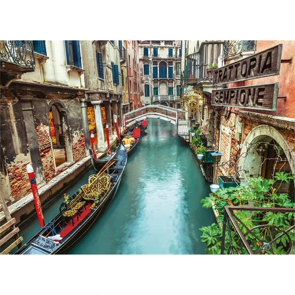 Clementoni  Venice Canal 1000 Parça Puzzle - 39458 - Resim 2