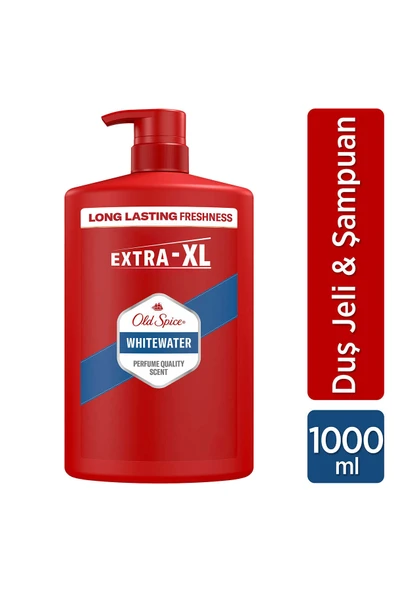 Old Spice Whitewater Erkekler İçin Duş Jeli ve Şampuan 1000 ml Ekstra-XL ürün görseli 1