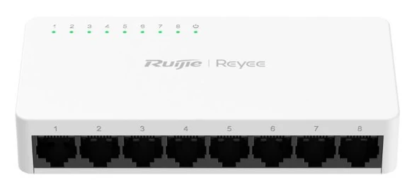 RUIJIE-REYEE RG-ES08G-L 8-PORTLU 10/100/1000 MBPS YÖNETILMEYEN POE OLMAYAN SWITCH SIFIR ÜRÜN - Resim 3
