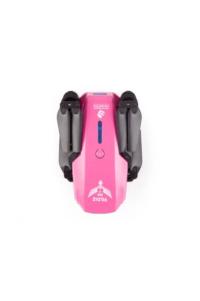 Yıldız İHA İlk Dronum, Katlanır Çift Kameralı Tek Tuşla Iniş Kalkış Başlangıç Drone Modeli (PEMBE) - Resim 4