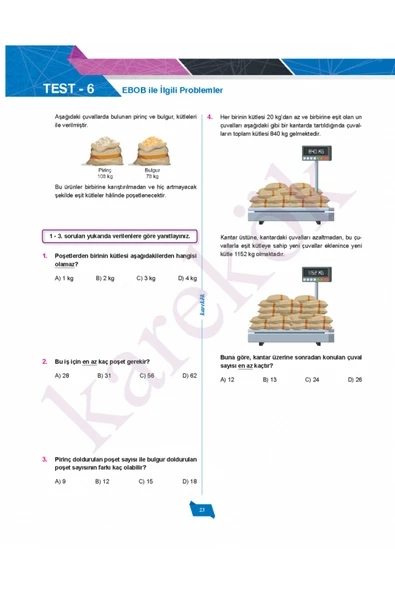 8. Sınıf Lgs Matematik Soru Bankası - Resim 2