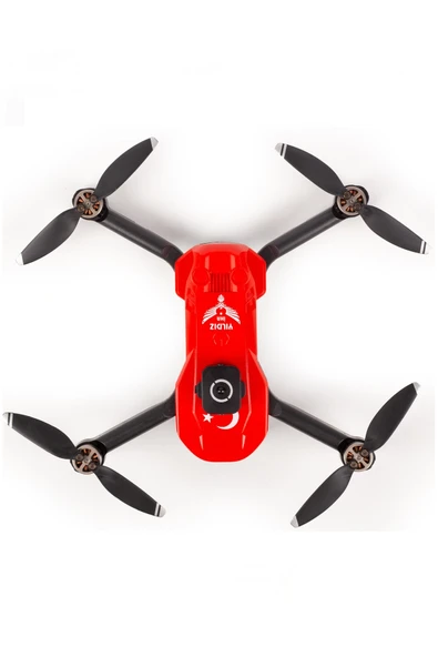 Yıldız İHA HEKİ SkyMaster Fırçasız Motor, Çift Kameralı Engel Sensörlü Hobi Dronu (Kırmızı, 1 Bataryalı) - Resim 5