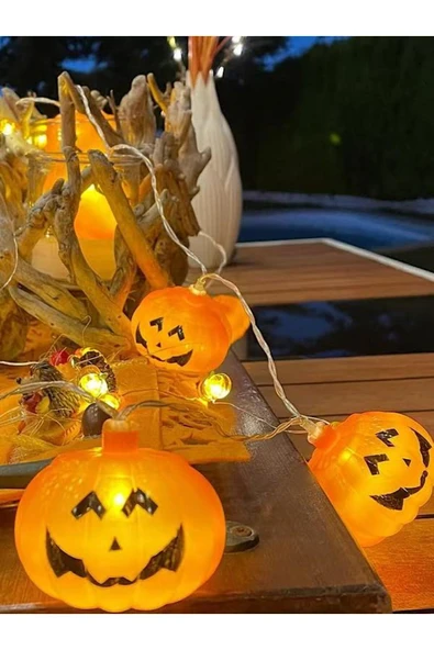 MAGICLEDCORNER Halloween Balkabağı Led Işık Pilli ürün görseli 1