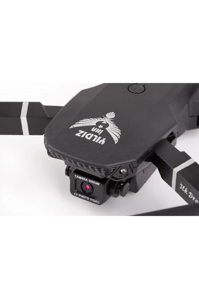 Yıldız İHA İlk Dronum, Katlanır Çift Kameralı Tek Tuşla Iniş Kalkış Başlangıç Drone Modeli (SİYAH) - Resim 3