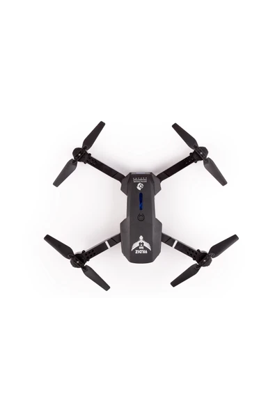Yıldız İHA İlk Dronum, Katlanır Çift Kameralı Tek Tuşla Iniş Kalkış Başlangıç Drone Modeli (SİYAH) - Resim 2