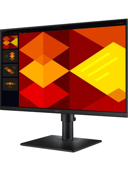 Samsung Essential 24" S4 LS24D400GAUXUF 5Ms 100Hz Full HD IPS Pivot Monitör - Resim 2