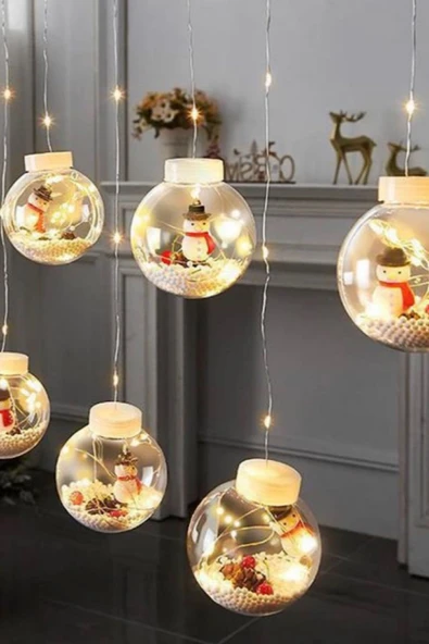 MAGICLEDCORNER Kartopu Yılbaşı Perde Led Işık - Resim 2