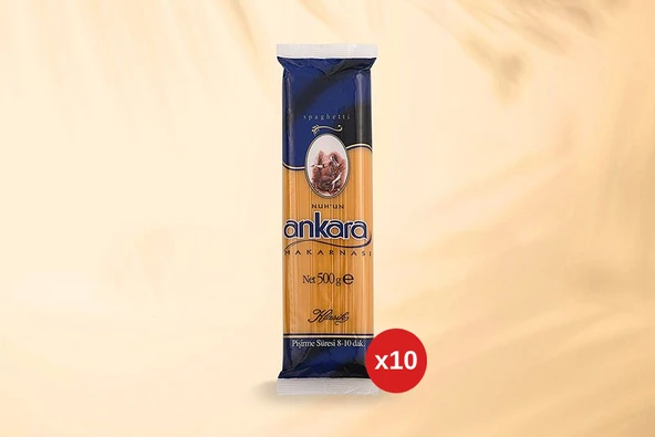 Nuh'un Ankara Spaghetti Makarna 500 Gr x 10 Paket ürün görseli 1